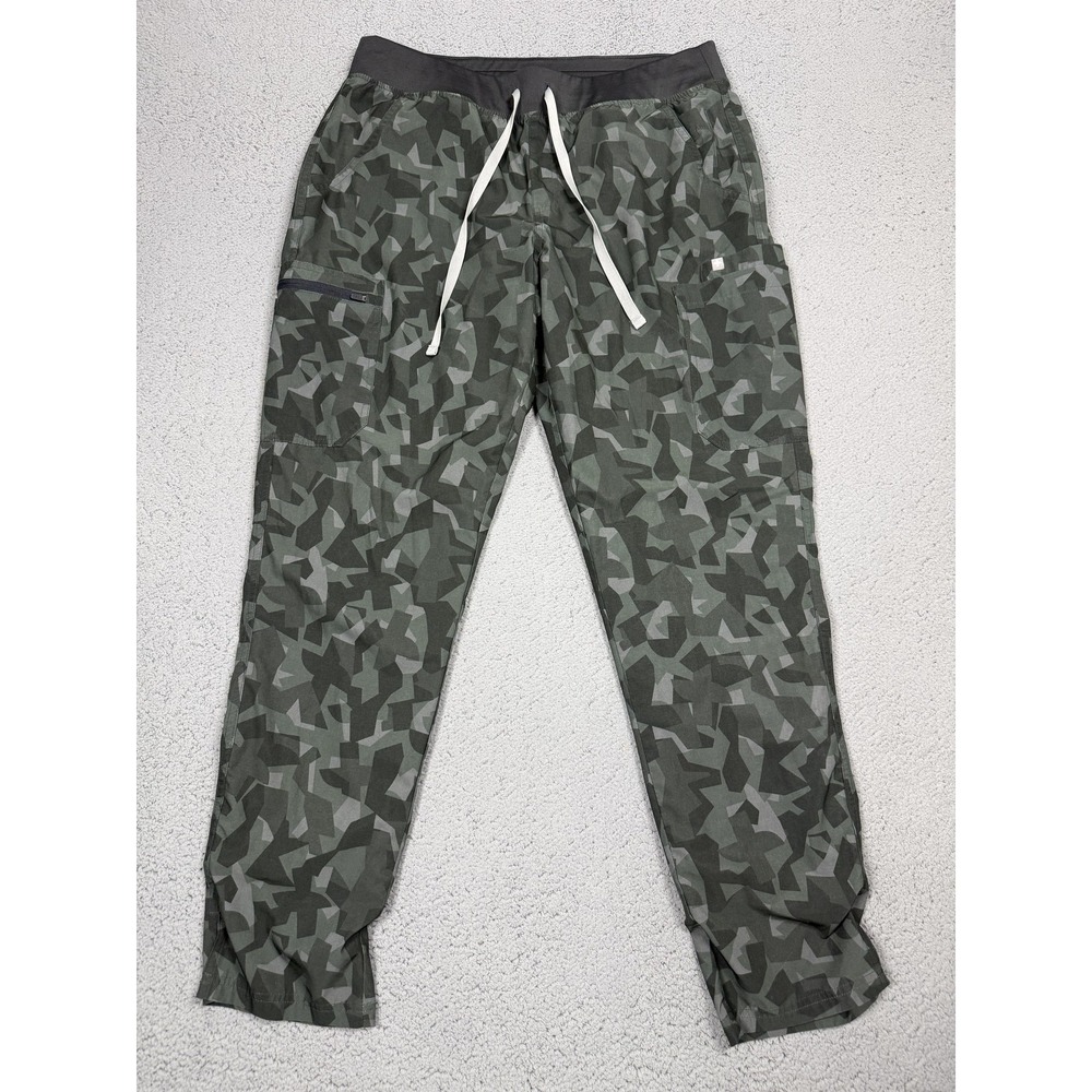 FIGS Scrub Pants Womens Large Tall Camo Technical Collection Workwear Medical